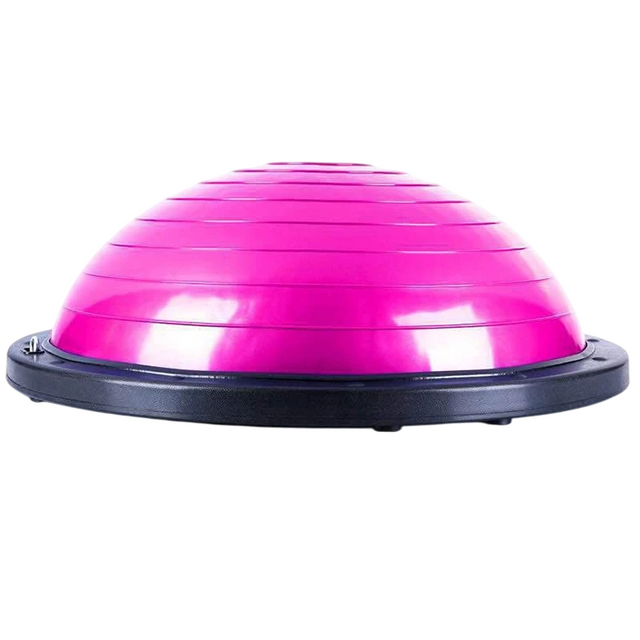 Half Balance Ball Trainer, Half Yoga Exercise Ball with Resistance Bands and Foot Pump, Balance Trainer for Stability Training, Strength Exercise Fitness, Home Gym Workout Equipment