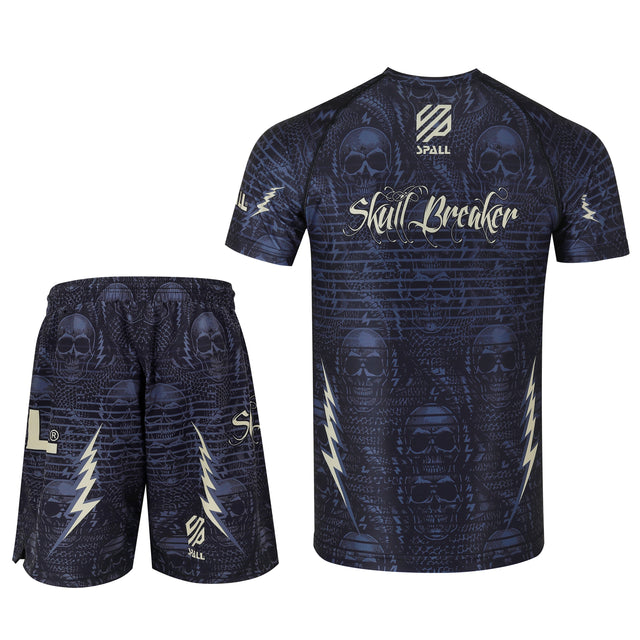 Compression MMA Set Top And Bottom Shirts And Shorts (SI-10402)