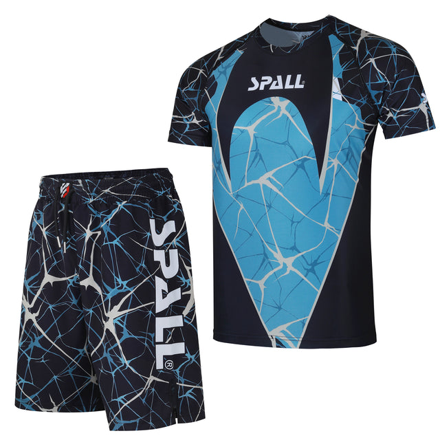 Compression MMA Set Top And Bottom Shirts And Shorts (SI-10403)