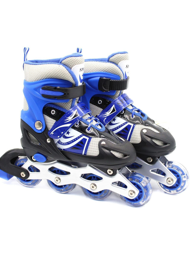 Full Set Single Flash S/M/L Children's Roller Skates Adult Roller Skates Adjustable Skates 905