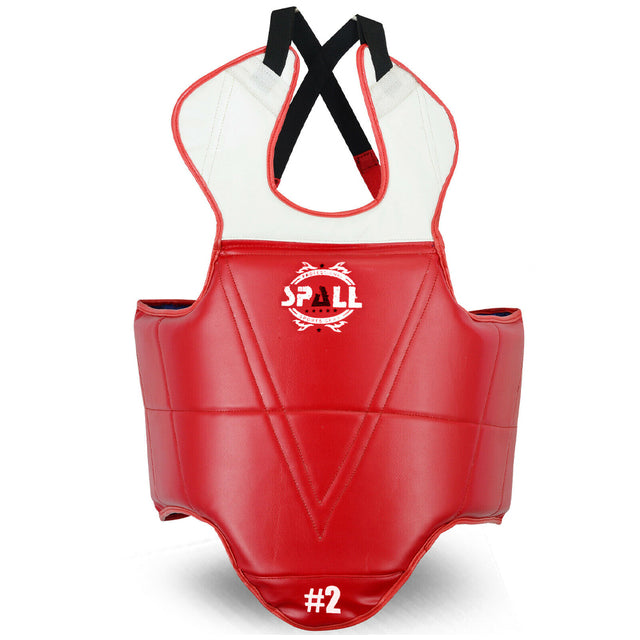 Body Protector Chest Guard S M L XL Blue Red Chest Ribs Shield For Boxing MMA Muay Thai Fitness Gym Workout Sanda And All Sports Training Perfect For Men And Women(SI-1084)