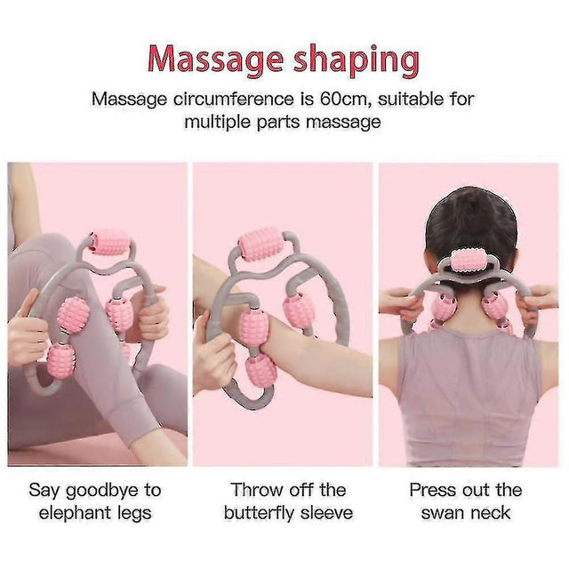 Fitness Foam Shaft Ring Leg Clamp Massager Eliminate Muscle Relaxation Wheel Calf Massage Roller