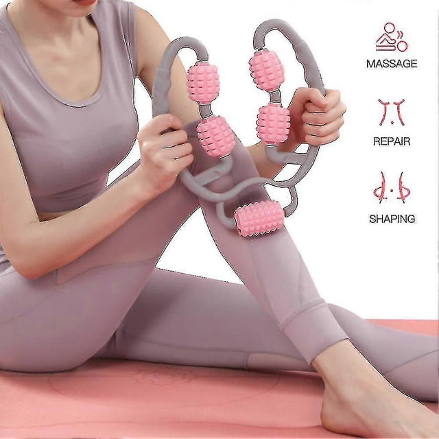 Fitness Foam Shaft Ring Leg Clamp Massager Eliminate Muscle Relaxation Wheel Calf Massage Roller