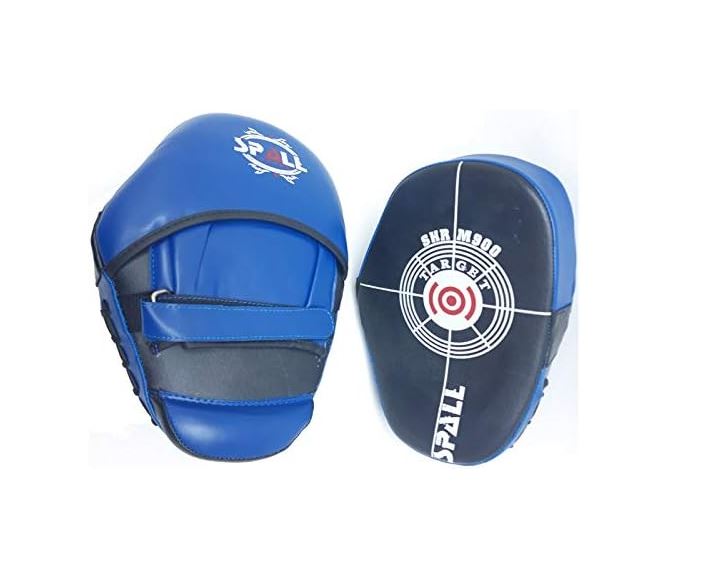 Focus Pads Set Blue Red Height 27cm Width 20cm Depth 6.5cm Durable & Comfortable Punching Mitts for Muay Thai Karate Boxing Fitness Kickboxing Sparring Martial Arts Hand Target Strike Shield(SI-1059)