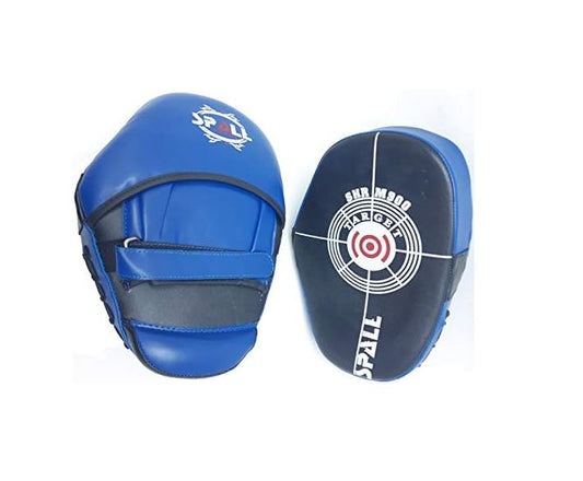 Focus Pads Set Blue Red Height 27cm Width 20cm Depth 6.5cm Durable & Comfortable Punching Mitts for Muay Thai Karate Boxing Fitness Kickboxing Sparring Martial Arts Hand Target Strike Shield(SI-1059)