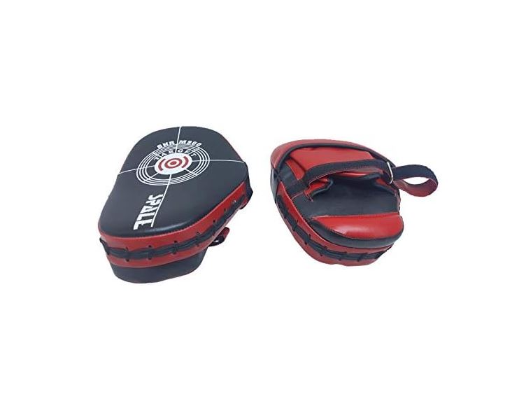 Focus Pads Set Blue Red Height 27cm Width 20cm Depth 6.5cm Durable & Comfortable Punching Mitts for Muay Thai Karate Boxing Fitness Kickboxing Sparring Martial Arts Hand Target Strike Shield(SI-1059)