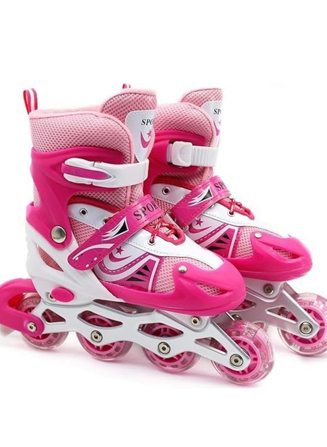 Full Set Single Flash S/M/L Children's Roller Skates Adult Roller Skates Adjustable Skates 905