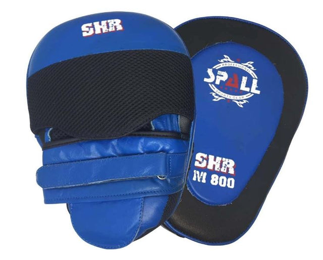 Focus Pad Red Blue Curved Punching Mitt for Kickboxing Muay Thai MMA Martial Art UFC Karate Boxing Gym Practice Training Ideal for Kids Men & Women(SI-1060)