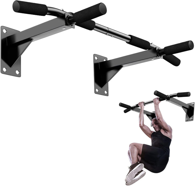 Wall Mounted Pull Up Bar, Strength Training Chin Up Bar, Heavy Duty Pull-UP Bars, Multifunctional Fitness Bar Body Workout Bar for Home Gym Exercise Equipment