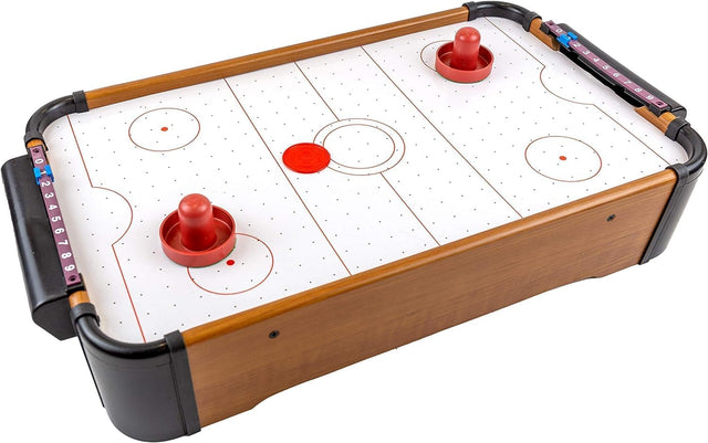 Air Hockey Tabletop Game - Tournament Air Hockey Table Game for Kids - 2 Strikers, 2 Pucks -