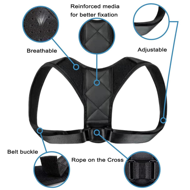 Breathable Adjustable Posture Corrector for Women and Men