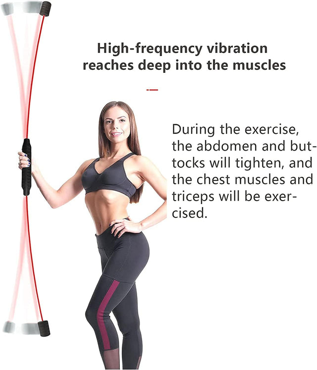 Arm Tremor Body High Frequency Training Bar Elastic Bar Flexi Bar Execiser Bar Fitness Stick Burning Fat Rejection Bar Home Elastic Bar For Physical Exercise Yoga