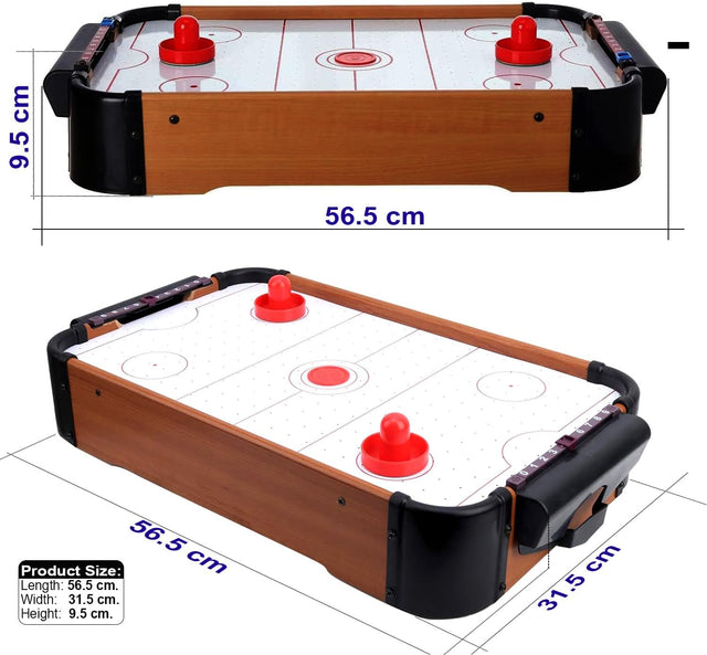 Air Hockey Tabletop Game - Tournament Air Hockey Table Game for Kids - 2 Strikers, 2 Pucks -