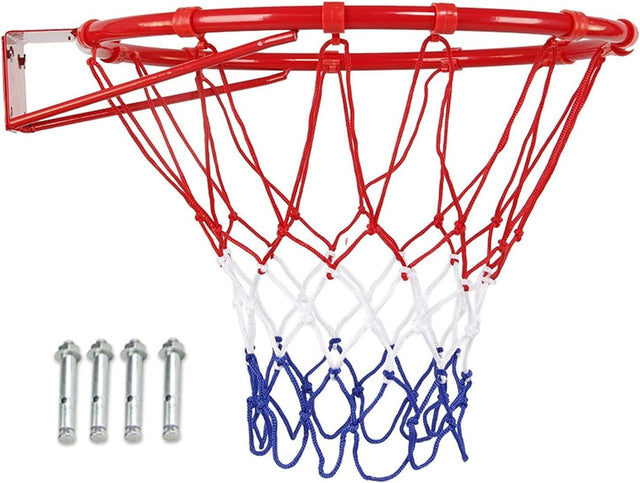 45cm/17.7inchBasketball Hoop, Basketball Rim Goal Wall Mounted Basketball Hoop Indoor Outdoor Hanging Basketball Hoop. 8386