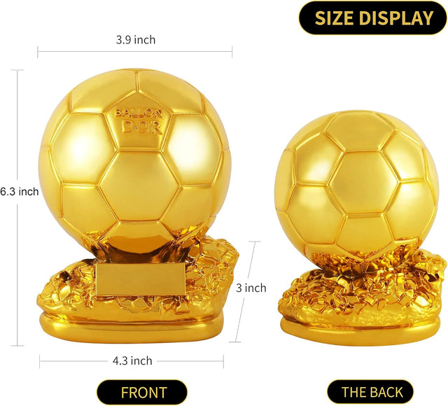 Ballon d'Or Trophy Replica – Premium Golden Football Award 5516-B-1420