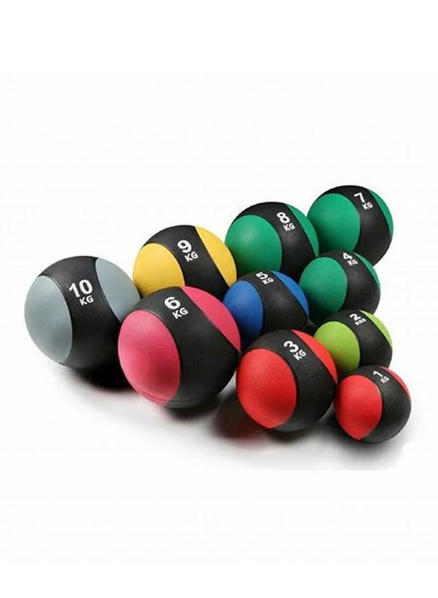 Fitness Weighted Medicine Balls 1kg to 8kg Handheld Rubber Med for Core Balance Ab Workout Equipment Home Gym Exercise Weights, Core Strength Training Wall Balls, Home Gym Workout Exercise Balls