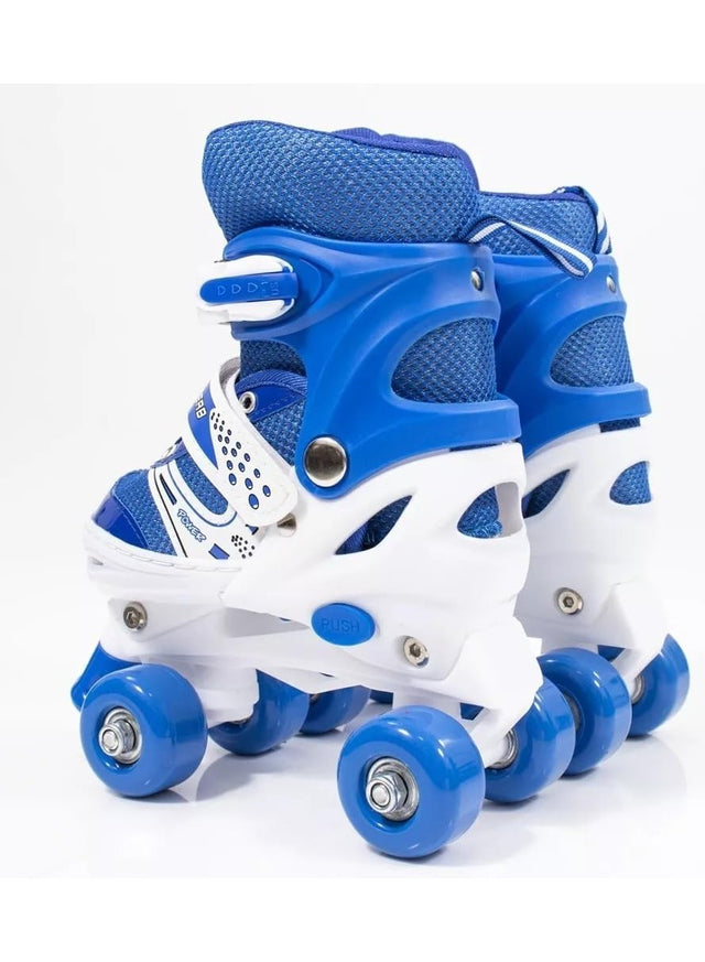 Kids Unisex Adjustable Four Wheel Roller Skating Shoes With Stopper Making it Easier for kids to Balance 238806