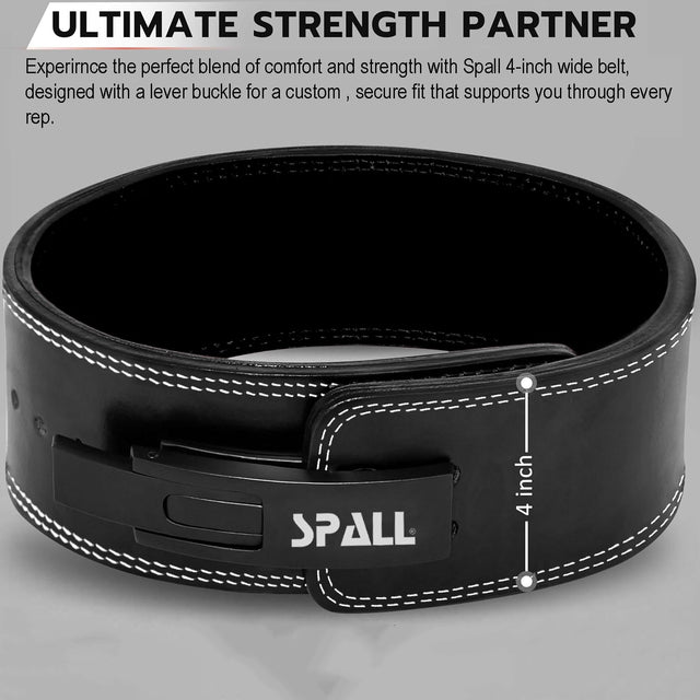 Lever Buckle Weight Lifting Leather Belt Gym Back Support For Men And Women Training Fitness Exercise For Tough Workouts Power Lifters Supports Lumbar Lower Back