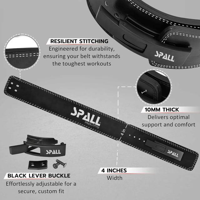 Lever Buckle Weight Lifting Leather Belt Gym Back Support For Men And Women Training Fitness Exercise For Tough Workouts Power Lifters Supports Lumbar Lower Back