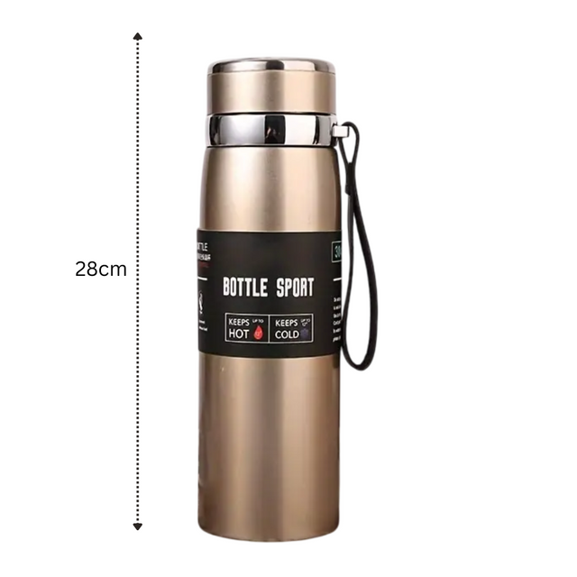 Double Wall Stainless Steel Travel Mug, 1000ml Insulated Water Bottle, Thermos for Car, Outdoor