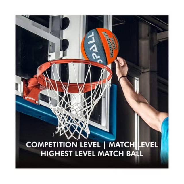 Basketball Size 7 Indoor/Outdoor Official Regulation Size Streetball Rubber Basketball Deep Channel Construction Made For Unisex Men And Women Youth And Adult For Professional Training And Games