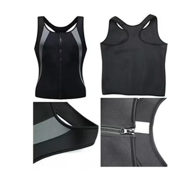 Men Sweat Vest Waist Trainer Body Shaper Hot Neoprene Sport Fitness Gym Workout Sauna Tank Top