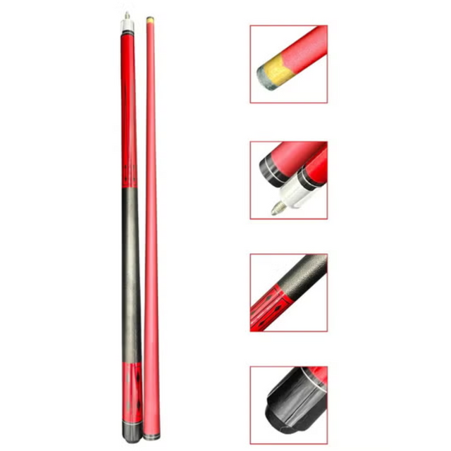 2-Piece 58 Inch13 mm Carbon Fibre Billiard Pool Cue Composite Pool Cue Sticks Set