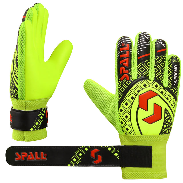 Goal Keeper Gloves Strong Grip With Finger Spin Double Wrist Protection Prevent Injuries For The Toughest Saves Goalie Training Gloves For Youth And Adult(GK-120)