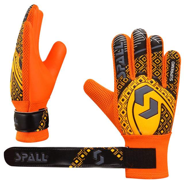 Goal Keeper Gloves Strong Grip With Finger Spin Double Wrist Protection Prevent Injuries For The Toughest Saves Goalie Training Gloves For Youth And Adult(GK-120)