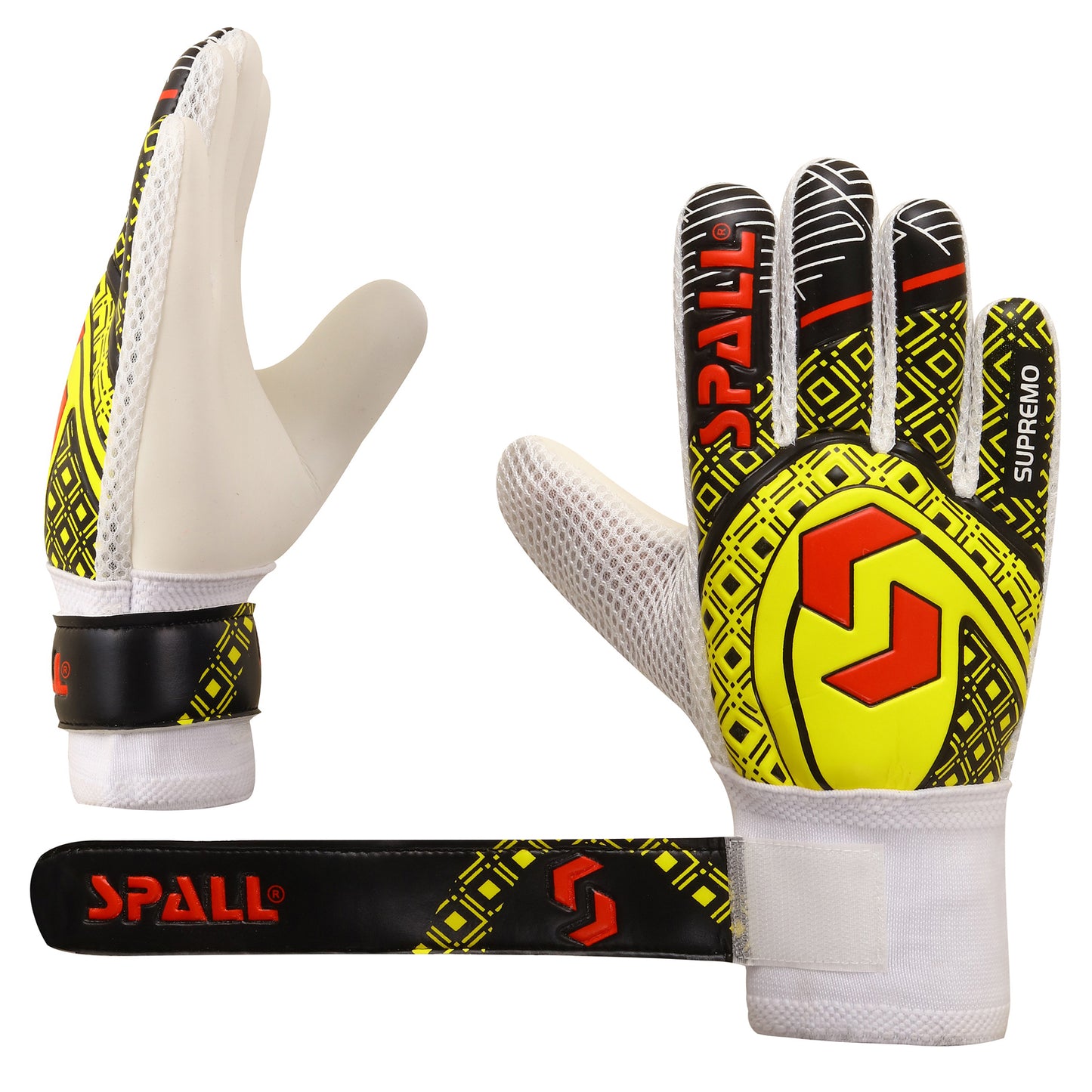 Goal Keeper Gloves Strong Grip With Finger Spin Double Wrist Protection Prevent Injuries For The Toughest Saves Goalie Training Gloves For Youth And Adult(GK-120)