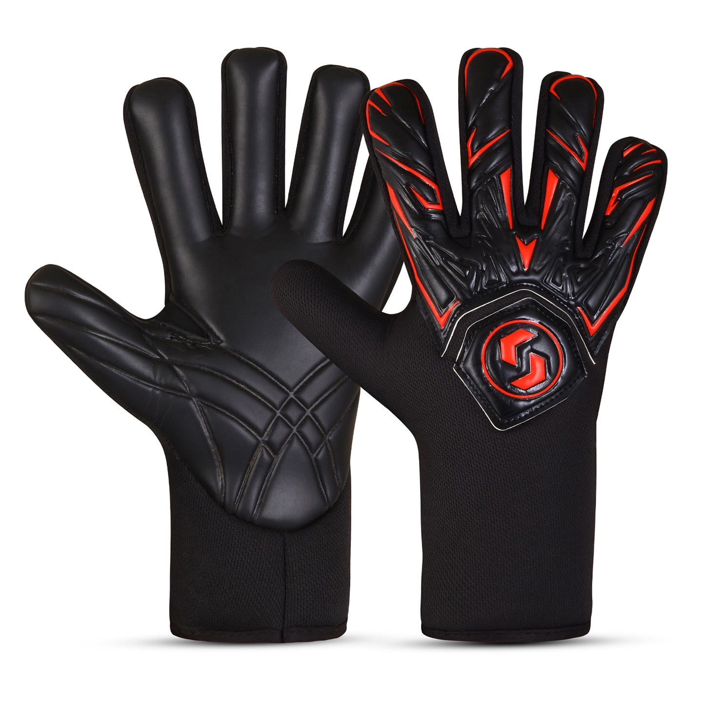 GoalKeeper Gloves Strong Grip For The Toughest Saves With Finger Spines To Give Splendid Protection To Prevent Injuries High Performance Pro Level Ideal For Men And Women(GK-365)