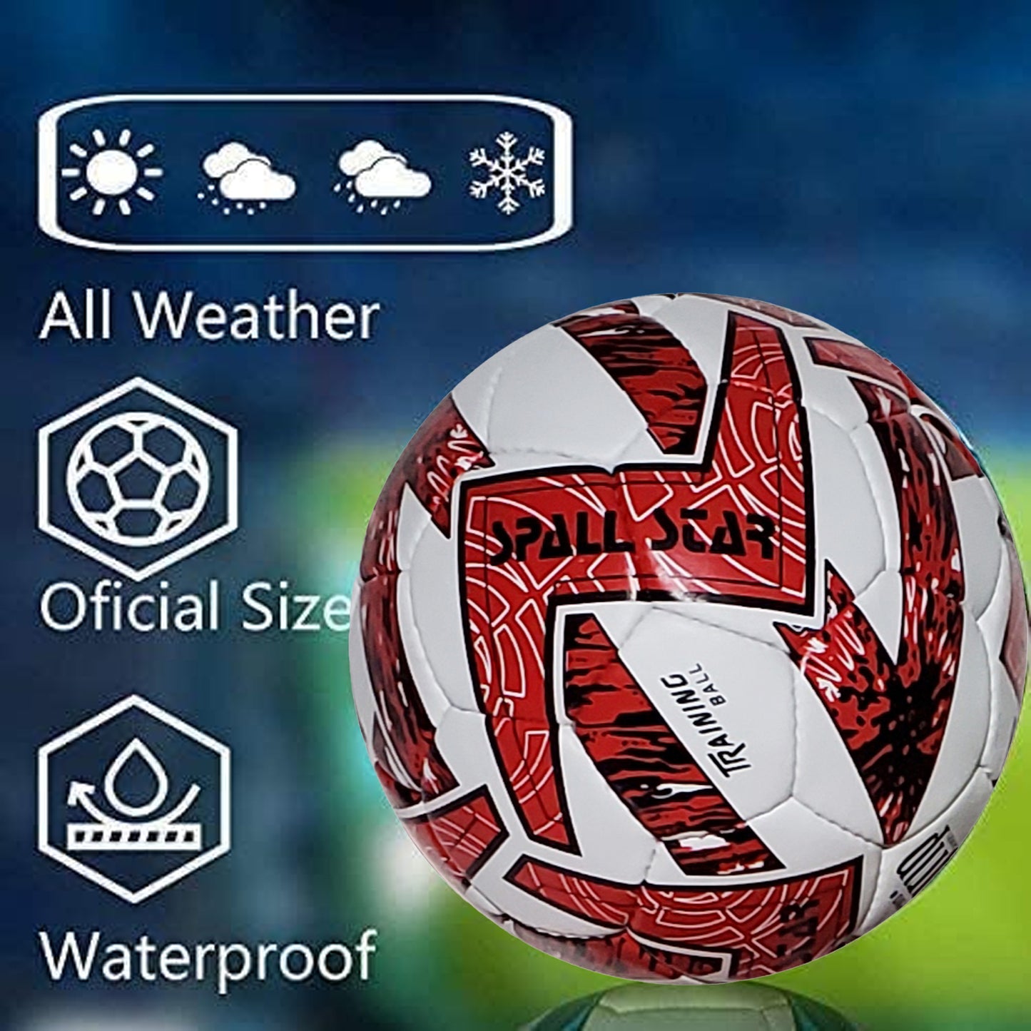 Football Soccer Balls For Matches World Cup Best Indoor/Outdoor Water Proof Ball For Professional Training And Match Men And Women Youth And Adult(GP-662)