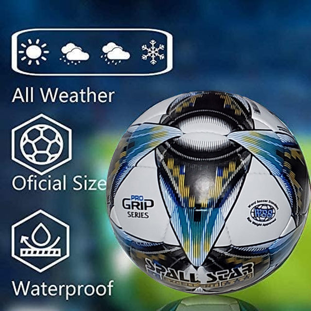 Football Soccer Ball For Matches World Cup Best Indoor/Outdoor Water Proof Ball For Professional Training And Match Men And Women Youth And Adult(GP-682)