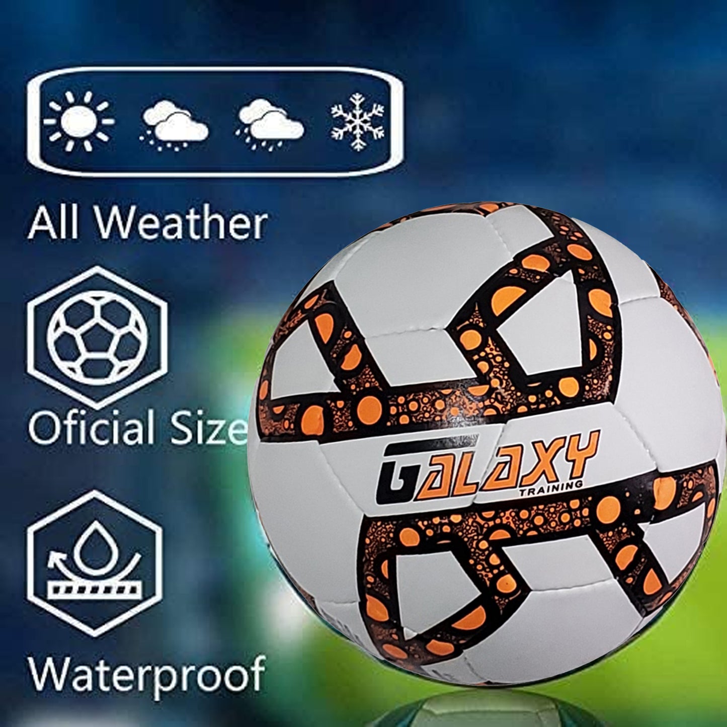 Football Soccer Ball For Matches World Cup Best Indoor/Outdoor Water Proof Ball For Professional Training And Match Men And Women Youth And Adult(GP-688)