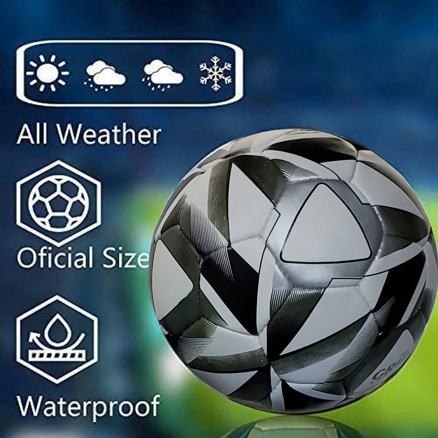 Football Soccer Ball For Matches World Cup Best Indoor/Outdoor Water Proof Ball For Professional Training And Match Men And Women Youth And Adult(GP-719)