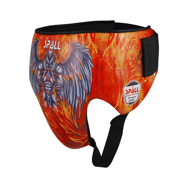 Groin Guard Artificial Leather Construction Curved Cups Mesh Lined Elasticated Waist For Boxing MMA Training Thai Kickboxing Protection By Spall(SI-1223)