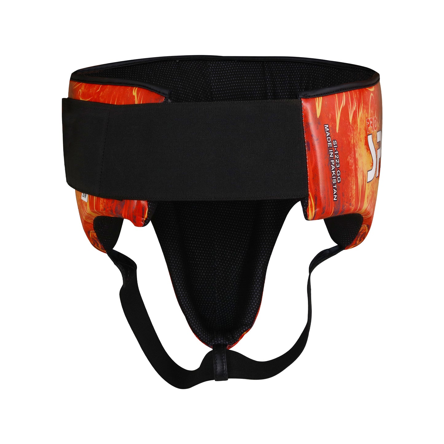 Groin Guard Artificial Leather Construction Curved Cups Mesh Lined Elasticated Waist For Boxing MMA Training Thai Kickboxing Protection By Spall(SI-1223)