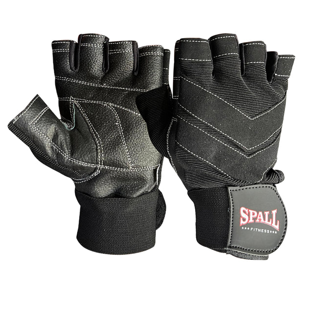 Weight Lifting Leather Gloves Short Strap Power Lifting Gloves Strong Grip Palm Exercise Fitness Strengthen Gloves Home Gym(8726)