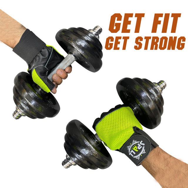 Weight Lifting leather Gloves Short Strap Power Lifting Gloves Strong Grip Palm Exercise Fitness Strengthen Gloves Home Gym(4003)