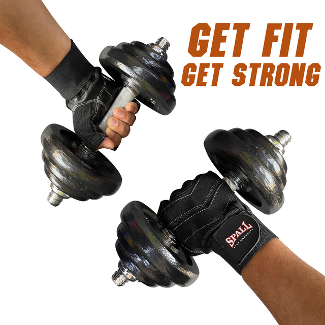 Weight Lifting Leather Gloves Short Strap Power Lifting Gloves Strong Grip Palm Exercise Fitness Strengthen Gloves Home Gym(8726)