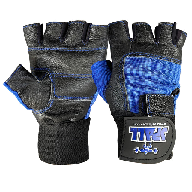 Weight Lifting Leather Gloves Short Strap Power Lifting Gloves Strong Grip Palm Exercise Fitness Strengthen Gloves Home Gym (11001)