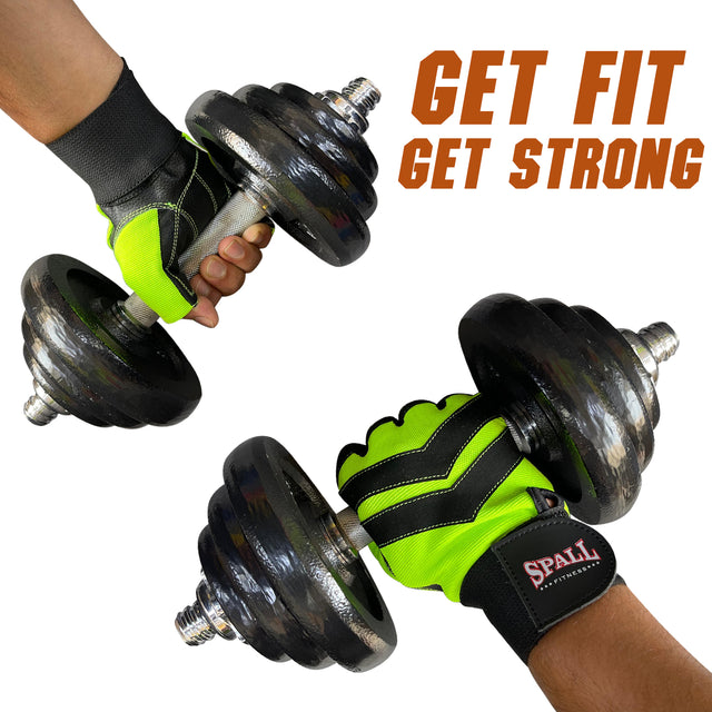 Weight Lifting Leather Gloves Short Strap Power Lifting Gloves Strong Grip Palm Exercise Fitness Strengthen Gloves Home Gym(8726)