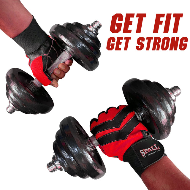 Weight Lifting Leather Gloves Short Strap Power Lifting Gloves Strong Grip Palm Exercise Fitness Strengthen Gloves Home Gym(8726)