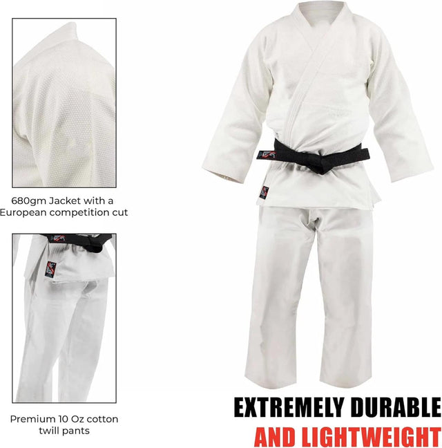 Judo Suit for Training & Competition – All Sizes Available, Durable Martial Arts Uniform with Jacket & Pants-2040