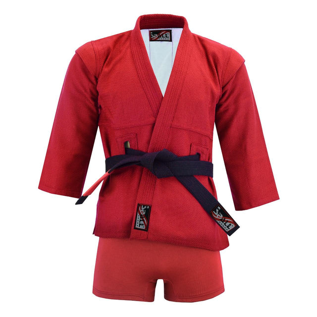 Sambo Suit for Training & Competition – Durable Martial Arts Uniform with Jacket & Shorts 1251