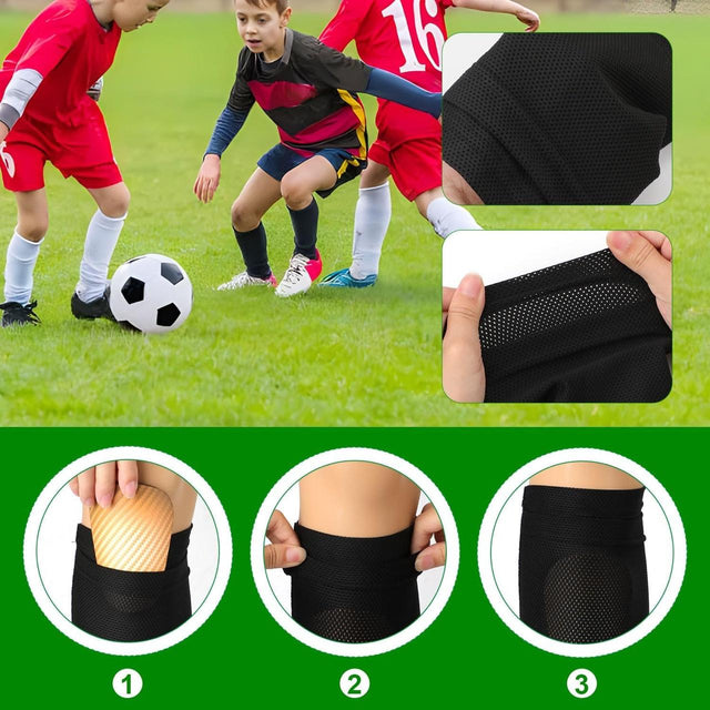 Soccer Shin Guards – Xs/S/M/L Sizes for Kids & Adults