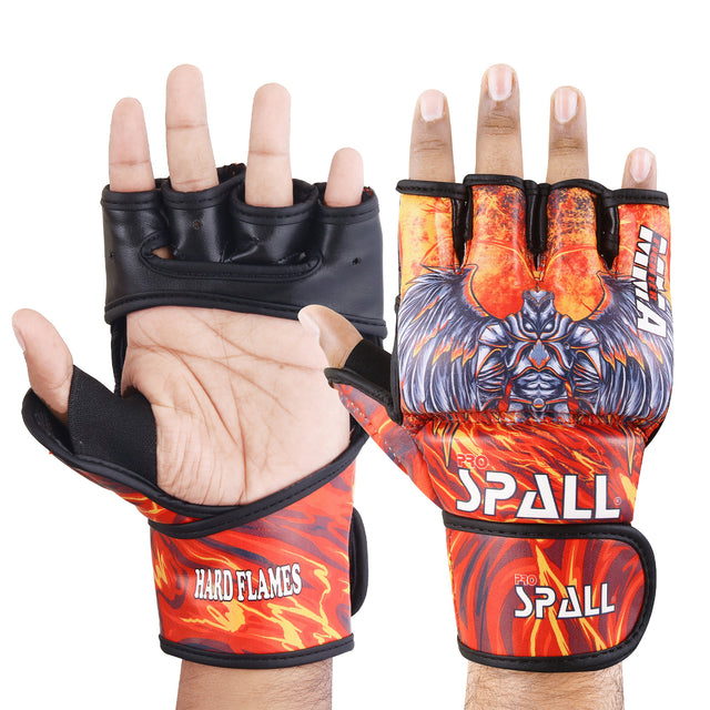 MMA Gloves Half Finger Hand Protection For Sparring Kickboxing Martial Arts Fighting Muay Thai Boxing MMA Training By Spall(SI-2207)