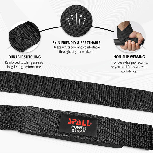 Weightlifting Strap 4mm Neoprene Padded Wrist Straps For Weightlifting & Powerlifting Cotton Lifting Strap With Silicone Grip For Men And Women Durable Deadlift Straps For Gym Workouts(SI-1103)