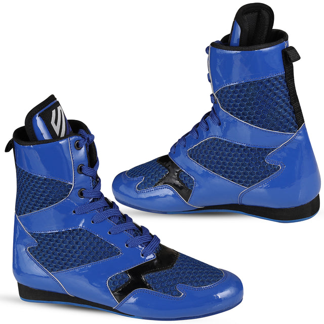 Boxing Shoes Red Blue For Professionals And Beginners (SI-1123)