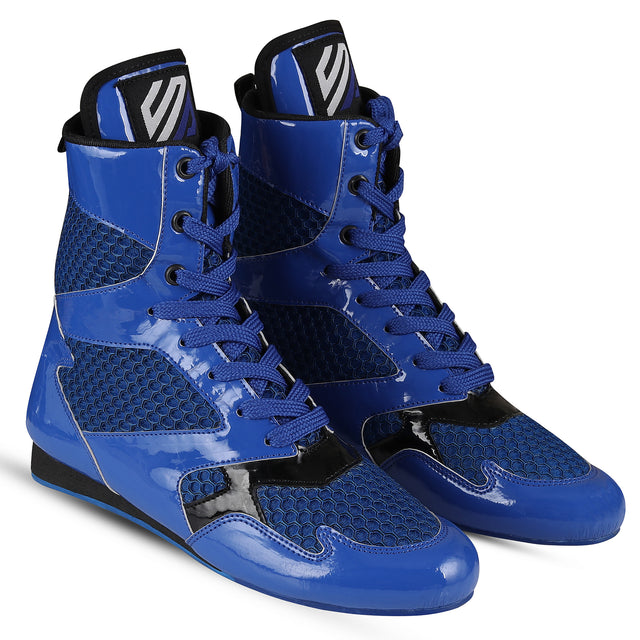 Boxing Shoes Red Blue For Professionals And Beginners (SI-1123)